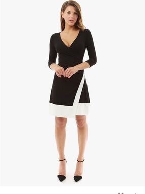 PattyBoutik NWT Dress Black & White. Size L